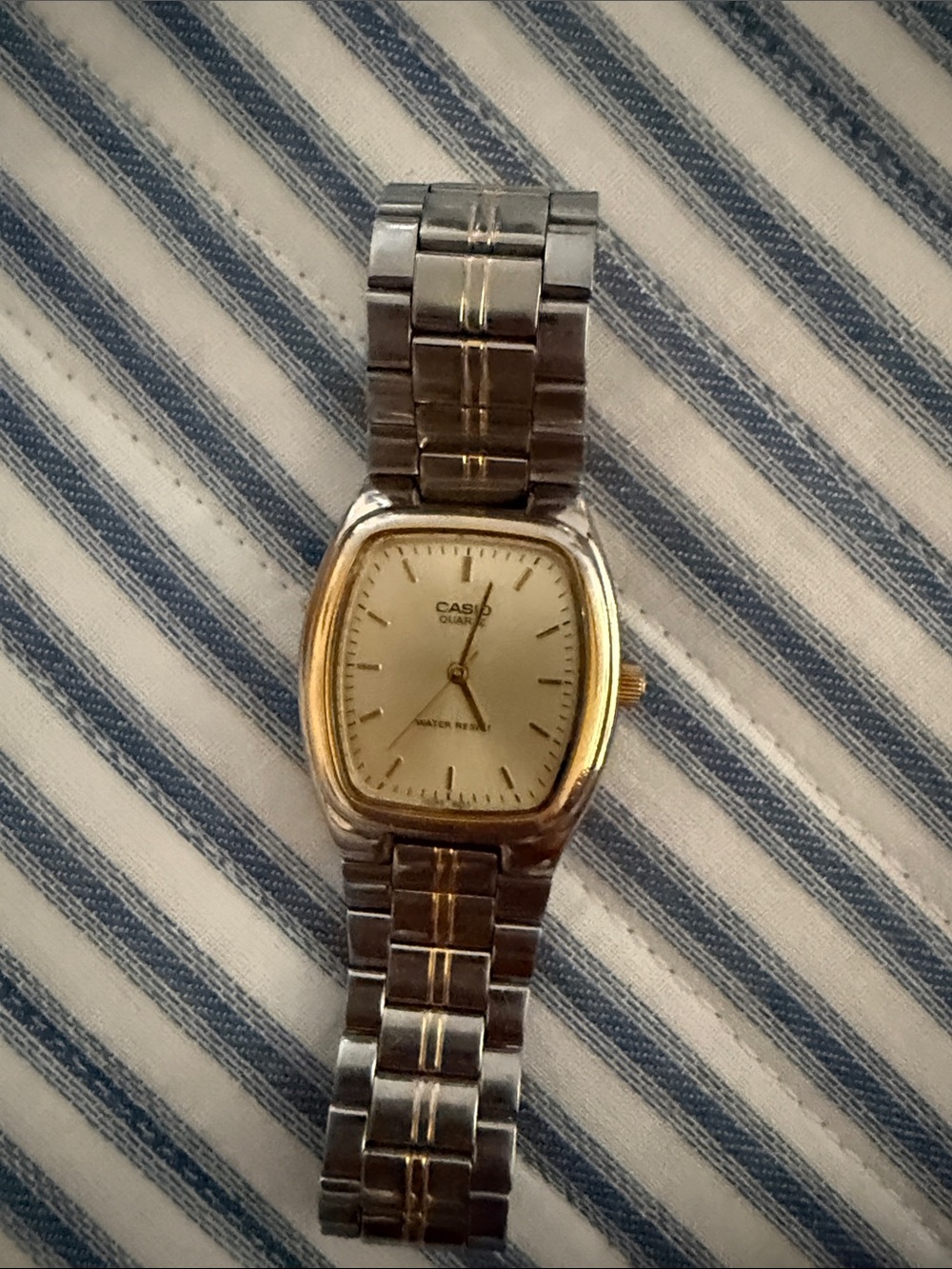 Casio Two-Tone Men’s Watch — Silver & Gold